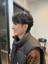 プラスヘアー(plus HAIR) 【荒川】メンズセンターパートパーマ