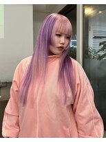 レコ 渋谷(LECO) ピンクとラベンダーのデザインハイトーン