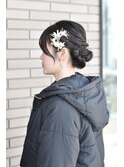 【成人式前撮り】シニヨンスタイル