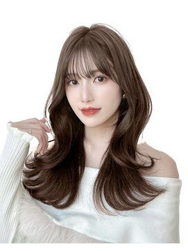 アマトウキョウ アユンチェ(AMA TOKYO×AYUNCHE) 韓国ヘア　2wayバング  レイヤーカット くびれヘア  顔周り/