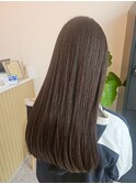 オリーブベージュカーキグレージュハイライトグラデーション