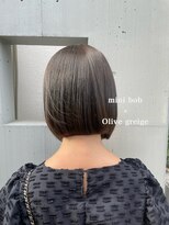 ルアウ ヘアアンドメイク(LUAU Hair&Make)&nbsp;【nanami】ミニボブ×オリーブグレージュ