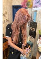 ヘアーアジール(hair agir)&nbsp;ピンクベージュ×レイヤーカット