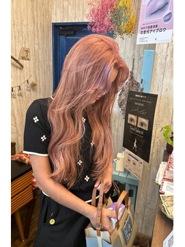 ヘアーアジール(hair agir) ピンクベージュ×レイヤーカット