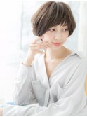 暗髪アースカラー小顔ショートカットレイヤーh4越谷20代30代40代