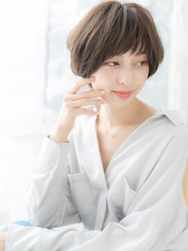 モッズヘア 越谷(mod's hair) 暗髪アースカラー小顔ショートカットレイヤーh4越谷20代30代40代