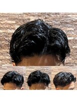 アールドボーテ 理容室(R de Beaute)&nbsp;銀座 七三分け ウェーブパーマ