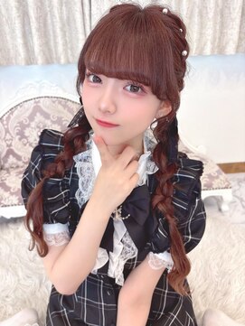 リルミー(Lilme) 石田萌依ちゃん*編み込みおさげヘア*まゆ