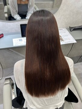 ミディアムヘア/暗めカラー/グランマッシュ/茨木