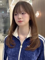 パルス ヨコハマ(PULSE yokohama)&nbsp;横浜ブリーチなし内巻きロングレイヤーカットヘーゼルベージュ