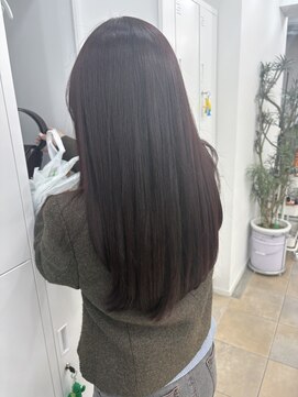 韓国顔まわりレイヤーカットグレージュオリーブベージュブラウン