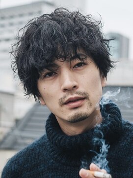 フィフス 大分(fifth) 大分シャドウパーマメンズカットシースルーマッシュショート