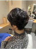 ショート×癖毛風パーマ