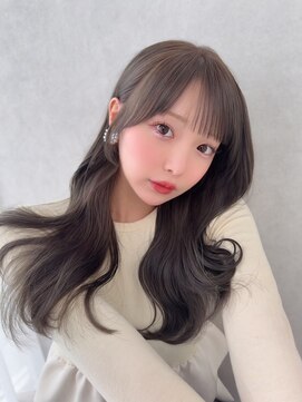 カシュカシュ 表参道(cache cache) ブリーチなしで育てるカラー/オリーブグレージュ/オリーブカラー