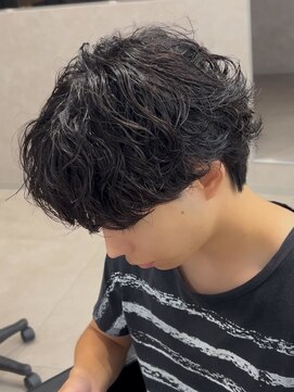 エルマーク メンズパーマ 吉祥寺(L-MARK) シャドウパーマ/波巻きパーマ/メンズ/センターパート/眉毛