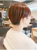 #オレンジカラー#マッシュショート#金沢文庫FLOOR八木