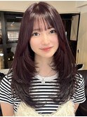 透明感カラー/ワンホンヘア/韓国ヘア/顔まわり/大阪/梅田