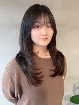 ヘアーサロンウル(hair salon ulu) 韓国風ハッシュカット×ロングレイヤー