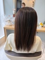 ニコア(nicoa)&nbsp;ブラウンカラーの艶髪ロング