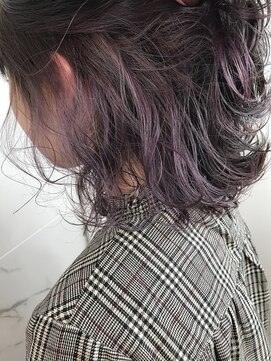 アヴァンス 広島本通店(AVANCE.) インナーピンクバイオレット×外ハネボブ