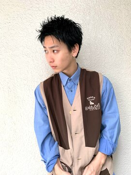 ノラ シブヤ(NORA) #メンズベリーショート#ビジネスヘア#アップバング