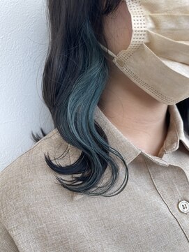 アプリバイリアン 浦和2号店(appri by Rien) イヤリングカラー/グリーンカラー/ボブ