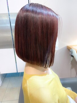 バブ バイネオリーブ(Bab by neolive) 極細ハイライト☆チェリーレッドボブ