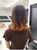 【ALIVE吉祥寺】グラデーションカラーオレンジブラウン