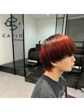 カルロイースタイル(CARLO e-style) グラデーションカラー.レッド