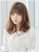 ミルクグレージュ似合わせ大人ミディー☆