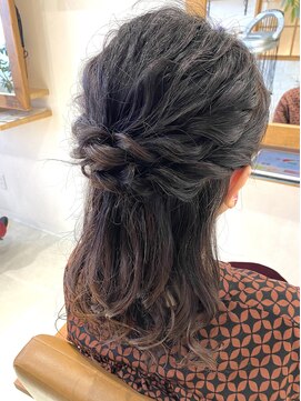 リリィ ヘアデザイン(LiLy hair design) Lilyセミロング/ふわふわ系ハーフアップ