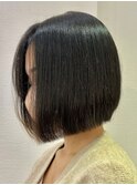 地毛風ぱつっとボブ☆美髪ボブ/美髪矯正[北千住]