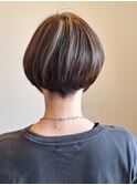 白髪ぼかしハイライト＊ショート