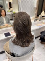 ジーナ 名駅(XENA.) 《haru》オリーブグレージュオリーブベージュミディアムレイヤー