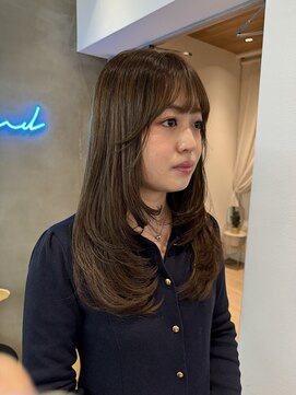 ロンドアジュール 横浜(Lond azur) イメチェン外ハネボブ美髪ワイドバング顔周りレイヤーカット