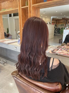 アドラーブル 駅南店(adorable) イメチェン小顔前髪外ハネボブ大人可愛いカシスレッド