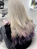 モア シルエ(MoA cilue)&nbsp;ホワイトベージュ×バイオレット