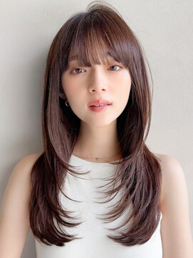リヤン 表参道(lyann) モテ髪小顔うる艶髪薄めバングクラゲヘアーシースルーバング