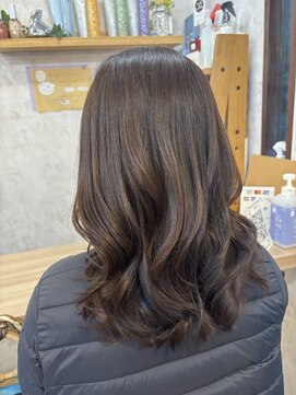 ナチュラルロングイメチェン前髪あり30代40代50代60代ロングヘア