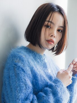 透明感ブラウン/ショート/ボブ