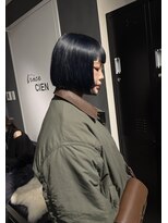 ソワンドゥブレスシエン 堀江店(soin de brace CIEN)&nbsp;ブルーブラック×ミニボブ