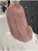 新潟ブリーチカラーデザインカラーピンクベージュカラーレイヤー