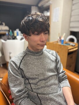 こぐま美容室 癖毛を活かしたマッシュ