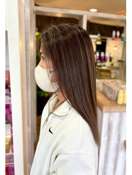 ヘアショップエヌアンドエー 久喜店(hairshop N&A) 艶ストレート×ナチュラルベージュ