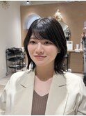 【RYOSUKE】ショートスタイルくびれボブ毛流れバング20代30代40