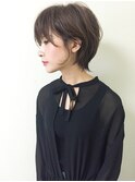 黒髪、硬毛、直毛も柔らかショートパーマ