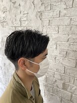 アジールヘア 池袋東口店(agir hair)&nbsp;ワンカールパーマ刈り上げセンターパート　10代20代30代