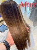 ブリーチ毛等のハイダメージ毛用ストレートコース