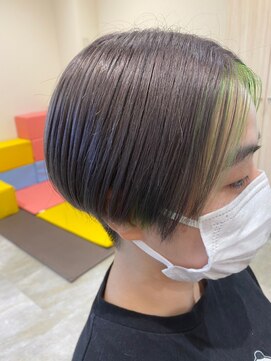 リモア(limore) グレー×フェイスフレーミンググリーン