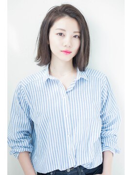 アンノ(anno) かきあげ大人外ハネボブ。キャリアアップスタイル